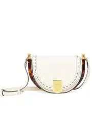 Fendi Moonlight Satchel in White Leather
