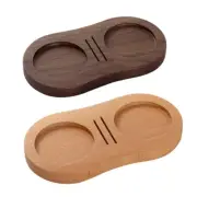 Universal 51/53/58mm Coffee Tamper Holder Wooden Espresso Tamper Mat Stand