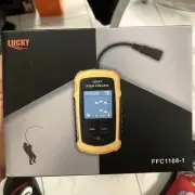 Lucky FFC1108-1 Yellow Black Digital 45 Degrees Sonar Coverage Fish Finder