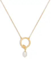 kate spade new york Ropes & Knots Freshwater Pearl Pendant Necklace, 18-21