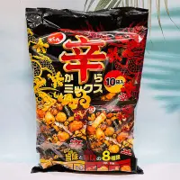 在飛比找Yahoo!奇摩拍賣優惠-日本 傳六 辣味什錦豆果子 260g 辛味豆果子 10小袋入