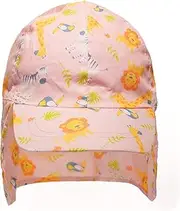 Undercover Baby Toddlers Infants Cotton Legionnaire Dinosaur Printed Summer Cap Visor and Neck Flap Sun Hat