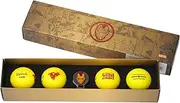 Volvik Golf Balls Marvel Gift Pack 3.0 (Iron Man) Yellow, 2024 Model, 4-Piece Marker Set, Authentic