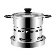 Cooker For Indoors, Stainless Steel Spirit Cooker, Portable Cooker, Easy To Carry, No Power Requirement, Suitable For Indoor And Camping