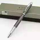 Brilliant Grey Color Parker IM Series Rollerball Pen 0.5mm Black Ink Refill