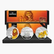 FANTASY CLUB 30 Years The Lion King - Set of 3 Collector's Coins (1994-2024) - Luxury Edition with Certificate of Authenticity and High-Quality Box