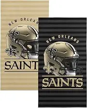 NORTHWEST NFL New Orleans Saints 2-Pack Beach Towel Set, 30" x 60" Each, Standard, Team Colors