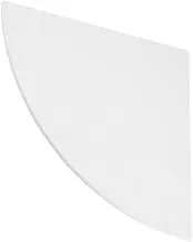 Luxshiny Fan Shape Wall Corner Shelf Set Triangle Storage Holder for Home Office Wall Mounted Decorative White Corner Rack Storage for Books Keys and Sundries