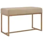 vidaXL Bench 80 cm Beige Velvet 2BB