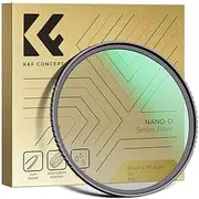 K&F Concept 67mm Black Diffusion 1/4 Filter Waterproof Mist Cinematic Effect Filter with 24 Multi-Layer Coatings for Video/Vlog/Portrait Photography (D-Series)