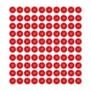 Medium Red Buttons for Crafts - Red Plastic Buttons for Sewing Buttons Replac...