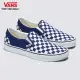 【VANS 官方旗艦】Classic Slip-On 男女款靛藍色棋盤格滑板鞋