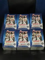 2021 Bowman Baseball 6 Factory Sealed Blaster Box Lot
