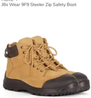 Brad new. JB's Wear Steel Toe Cap Work Safety ZIP Boots Shoes Leather Upper