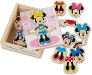 Melissa & Doug Disney Minnie Mouse Mix and Match Dress-Up Wooden Play Set (18 pcs)