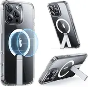 ESR for iPhone 16 Pro Max Case with Kickstand, Compatible with MagSafe, Magnetic Case for iPhone 16 Pro Max, Fully Adjustable Flickstand Military-Grade Protection, Shockproof Case, Boost Series, Clear