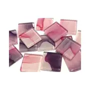 Ink Pattern 2.5cm Glass Tiles - No. 6 (HM) Mosaic Tiles Art