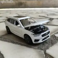 在飛比找蝦皮購物優惠-合金模型 VOLVO XC60 1/32金屬模型車 有避震 