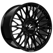 22x9"Lexani Wheels Newport-XL Full Gloss Black Rims (Regular Caps) (for: Jaguar)