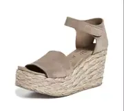Pedro Garcia Dory Bark Castoro Wedge Sandals Z3691 Size 40 EU / 10 US