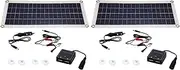 2X 8W 12V Dual USB/DC Flexible Solar Panel Efficient Car Battery Charge Camping