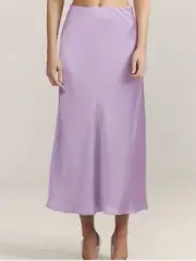 Saba Selena Satin Bias Midi Skirt Size:8 RRP$249