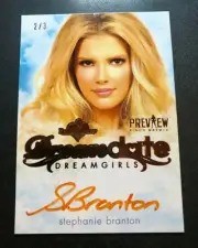 2016 Benchwarmer STEPHANIE BRANTON Dreamgirls #81 Copper Foil Auto/3 PLAYBOY Hot
