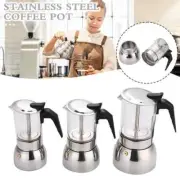 Stainless All Moka Glass Espresso Coffee Latte Percolator Stove Tops Maker New