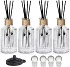Reed Diffuser Bottle Glass Diffuser Bottles 8oz/250ml Set of 4 Empty Essentia...