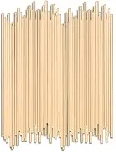 HOSSIAN Reed Diffuser Sticks - 50PCS (7.5"*3.5mm) Primary Color - Rattan Wood Replacement for Aroma Fragrance - Medium to Large Room