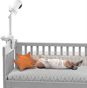 HOLACA Baby Monitor Mount for VTech VM5463/RM5764HD/RM5864HD/RM7764HD/BM3800/BM4700/BM5600/BM5700 Baby Monitor Universal Crib Bracket Holder