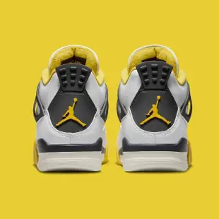 【NIKE 耐吉】休閒鞋 Air Jordan 4 Retro Vivid Sulfur W 硫磺 白黃黑 女鞋 男段 AQ9129-101