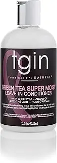 tgin Green Tea Super Moist Leave-in Conditioner For Natural Hair - Dry Hair - Curly Hair - Moist Collection 13 Oz