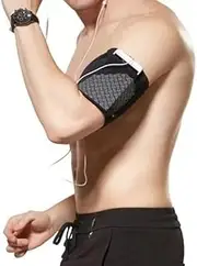 Cell Phone Armband for Running, Sports Armband for All Phones Fitness and Gym Workouts Universal (iPhone X/8/7/6/Plus,Samsung Galaxy S9/S8/S7/S6/Edge/Plus & LG,Huawei,Google,Sony & More) Black L
