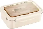 [PchLight] Bento Box, Antibacterial, Bento Box, Approx. 7.9 x 5.2 x 2.8 inches (20.0 x 13.2 x 7 cm), Tower, One Push Sealed Dishwasher, Large Capacity, 33.1 fl oz (1,400 ml) (Orange)