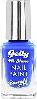 Barry M Gelly Hi Shine Nail Paint 10 ml, Blue Guava