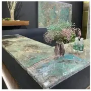 Handmade Custom Amazonite Kitchen Slab Luxury Granite Dining Table Home & Garden