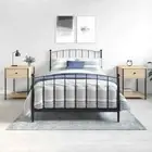 vidaXL Bedside Tables 2 pcs Sonoma Oak 44x45x58 cm Engineered Wood HEE