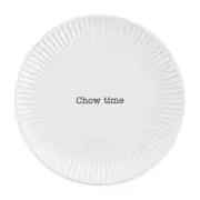 Mud Pie Home Circa Melamine Outdoor Collection CHOW TIME Salad Plate