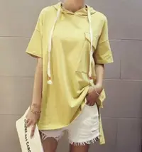 在飛比找樂天市場購物網優惠-FINDSENSE MD 韓國時尚 女 寬鬆 中長款 連帽純