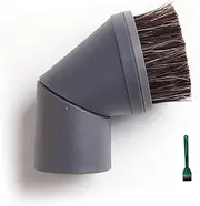 EZ SPARES Replacement for Miele Vacuum,Dust Brush,Universal 1 3/8 Inch,Horsehair Mini Crevice Tool,Great for Cleaning Wood Floor,Blinds,Furniture,Bed,for Miele and Universal Vacuum