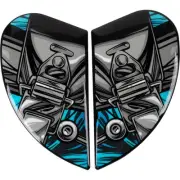 Icon 0133-1407 Airframe Pro Helmet Side Plates - Outbreak Blue