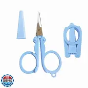 Pastel Mini Folding Scissors with Safety Cap Small Portable Travel Scissors L
