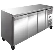 Thermaster S/S Three Door Bench Freezer 386L FE3100BT