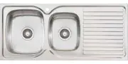 Oliveri Endeavour 1 & 3/4 Bowl Inset Sink With Drainer EE11