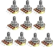 XYWHPGV WH148 500K Ohm Variable Resistors Single Turn Rotary Carbon Film Taper Potentiometer 10pcs(5076e 85b99 fef5f 97500 9f9d7 6f273