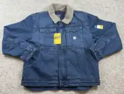 Carhartt Mens Denim Jacket Extra Large Sherpa Blanket Lined Western Cowboy NWT