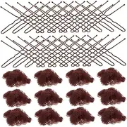 LOLIPPYY 1set Hair Nets for Buns of Elastic Mesh Nets Shaped Clips for Women Breathable Versatile Hair Accessories for Dancers Food Service Workers Secure Comfortable Fit