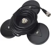 HYS Antenna Magnetic Mount UHF-Female (SO239) Connector, Heavy Duty...