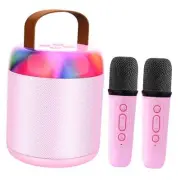 Karaoke Machine for Kids with Bluetooth Speaker and Wireless Microphone, Purple